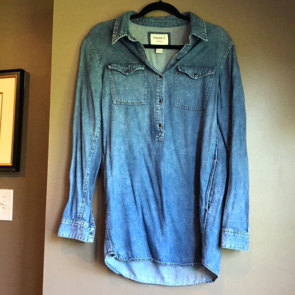 Forever21 Denim Tunic